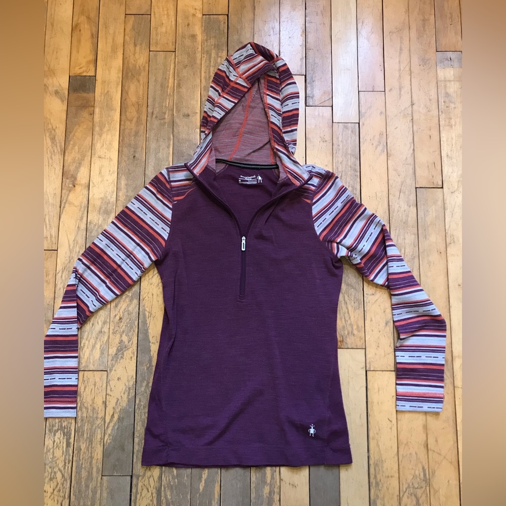 🌲Smartwool Merino 250 hooded Zip neck baselayer